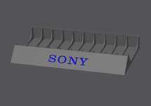 Stojak na 10 kaset magnetofonowych Sony