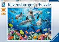 Puzzle Ravensburger Premium Puzzle 500 elementów Delfiny 147106