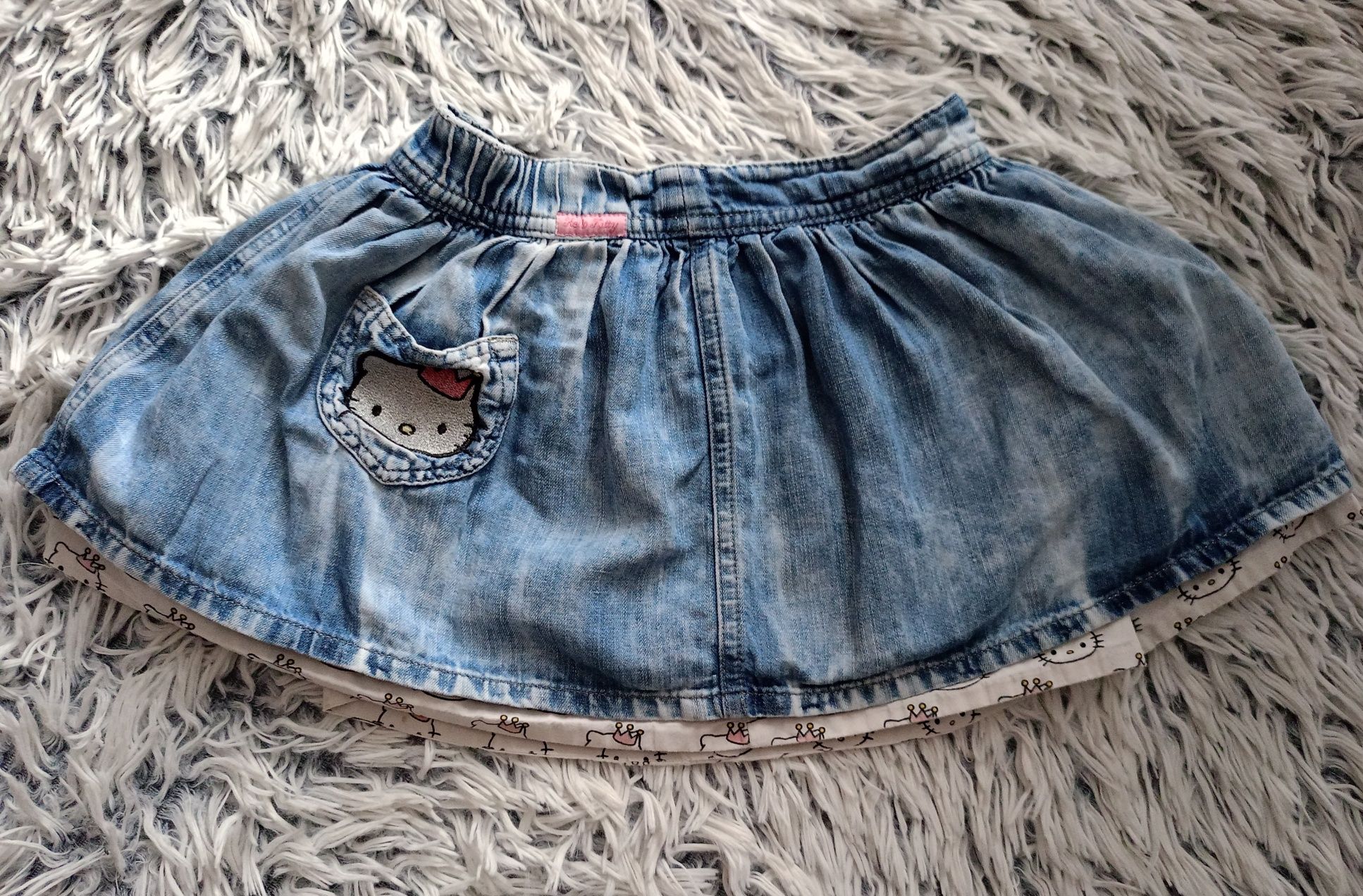 Jeansowa spódniczka Hello Kitty , H&M roz.110