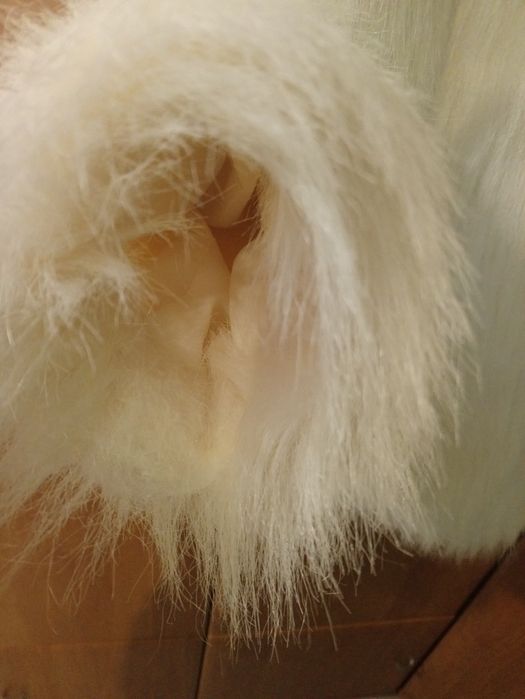 Kurtka Futro białe , rozm L