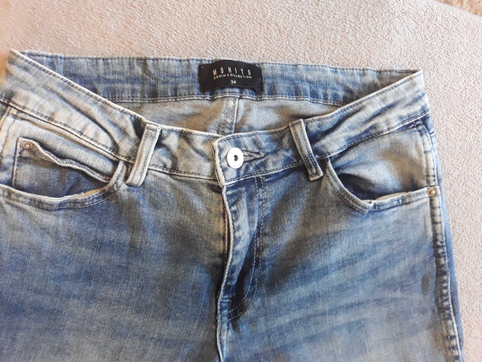 Spodnie damskie, jeans, Mohito r. 34
