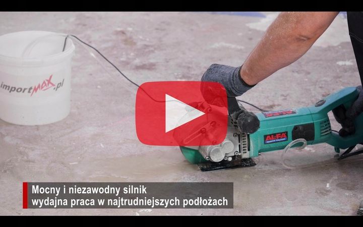 Bruzdownica Do Betonu Laser Regulacja Bruzd Zraszanie Tarcz Zestaw Xxl