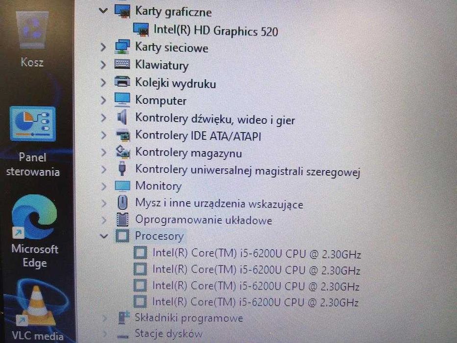 Laptop Używany HP 450 G3 i5 16GB 128 SSD 500 HDD 15,6 HD W11 Gw FV