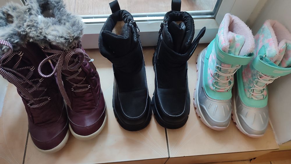 Чоботи зимові 34 р