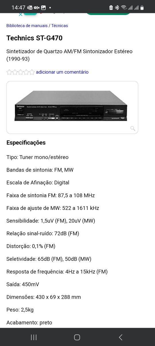 Rádio Technics
Potênc