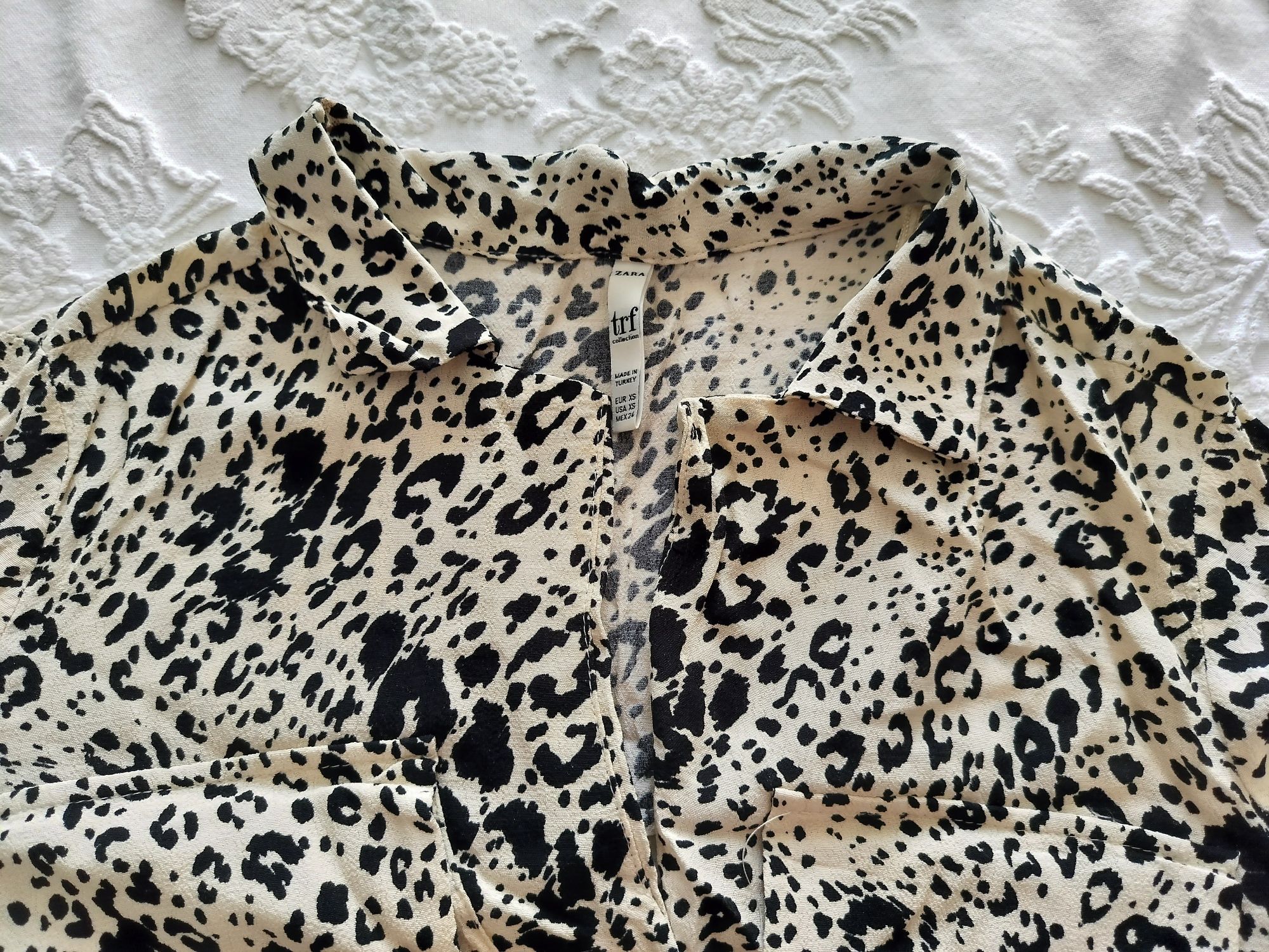 Camisa leopardo Zara XS