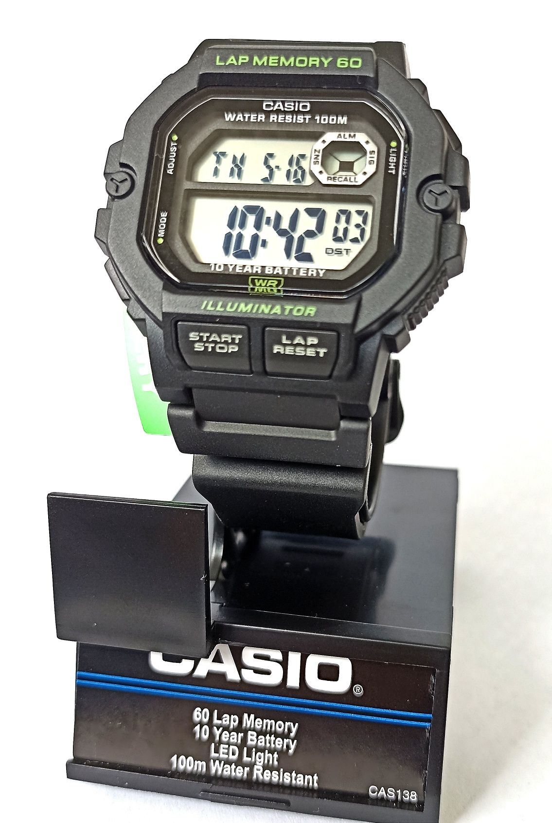 Casio WS1400H-1AV Lap Memory 60 Часы наручные