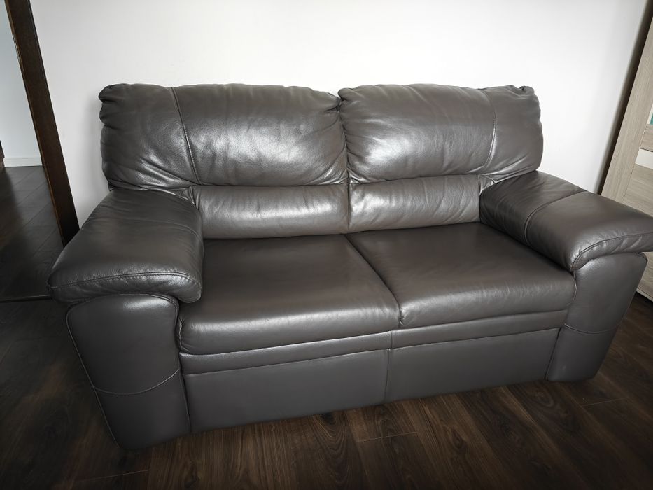 Sofa skórzana z funkcją spania 2 osobowa