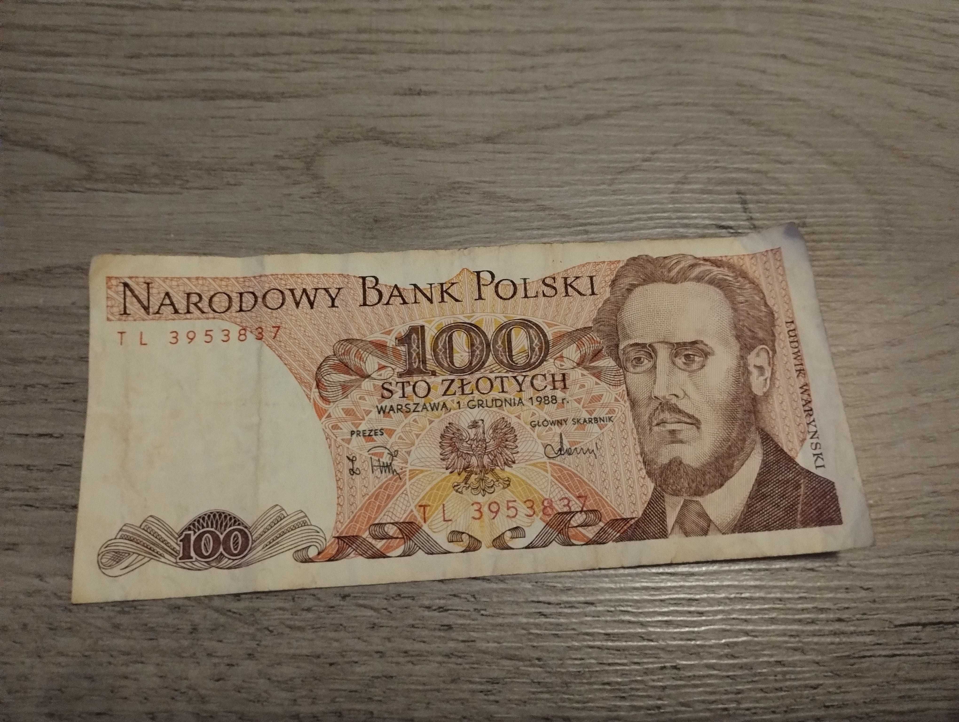 Banknot 100 Złotych PRL
