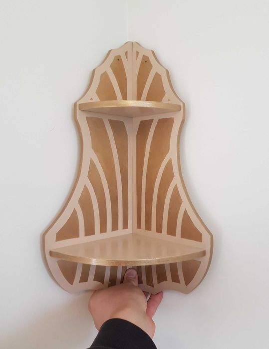 Półka narożna -ręcznie robiona