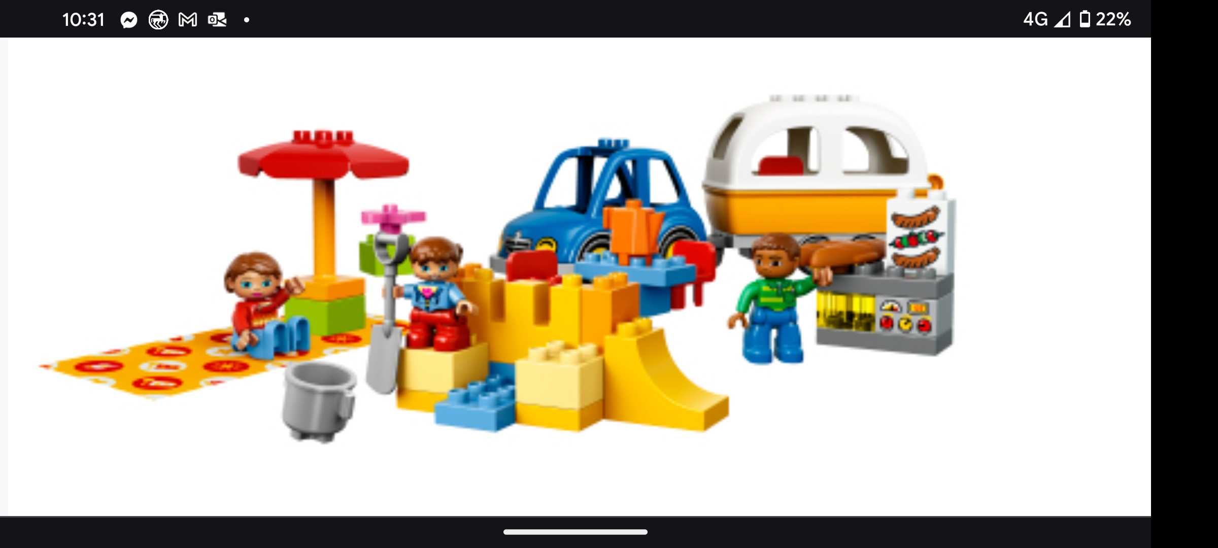 LEGO Duplo samochód z przyczepą campingową 10602