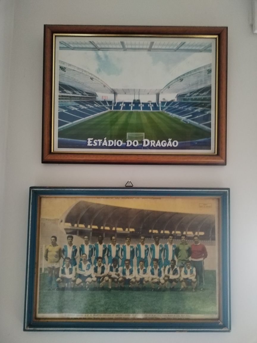 Quadros Porto - poster Campeão 1955-56 - estádio do dragão