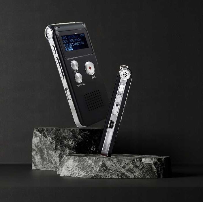 Nowy Mini DYKTAFON Szpiegowski Podsłuch Słuchawki Gratis (PROMOCJA)