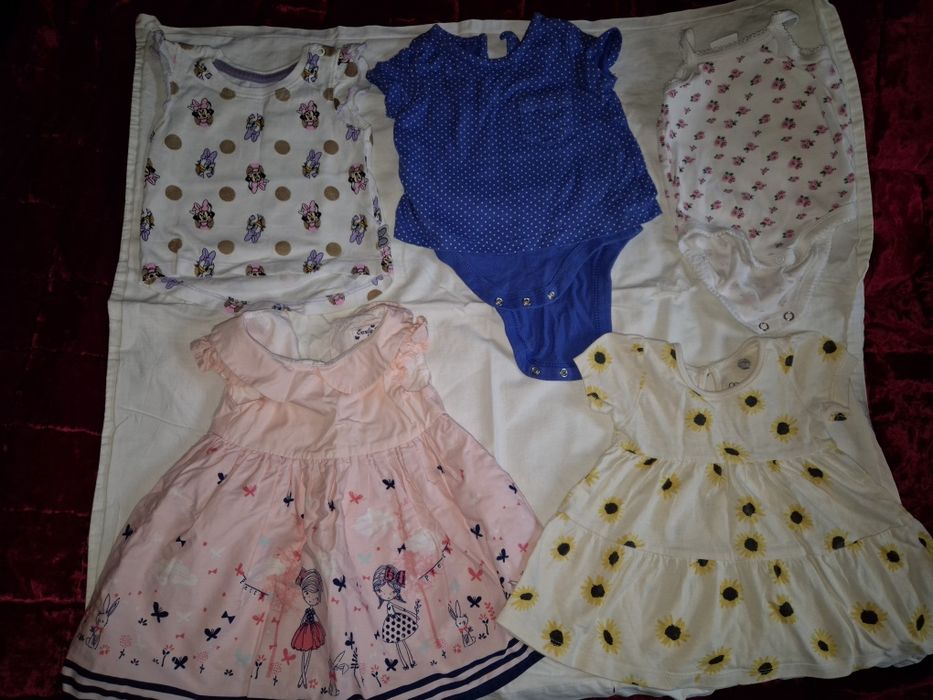 Paka ubrań letnich dla dziewczynki 0-3mies