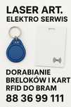 Dorabianie Kopiowanie  Breloków RFID Karty dostępu Breloki do domowfon