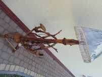 lampa nocna drewniana