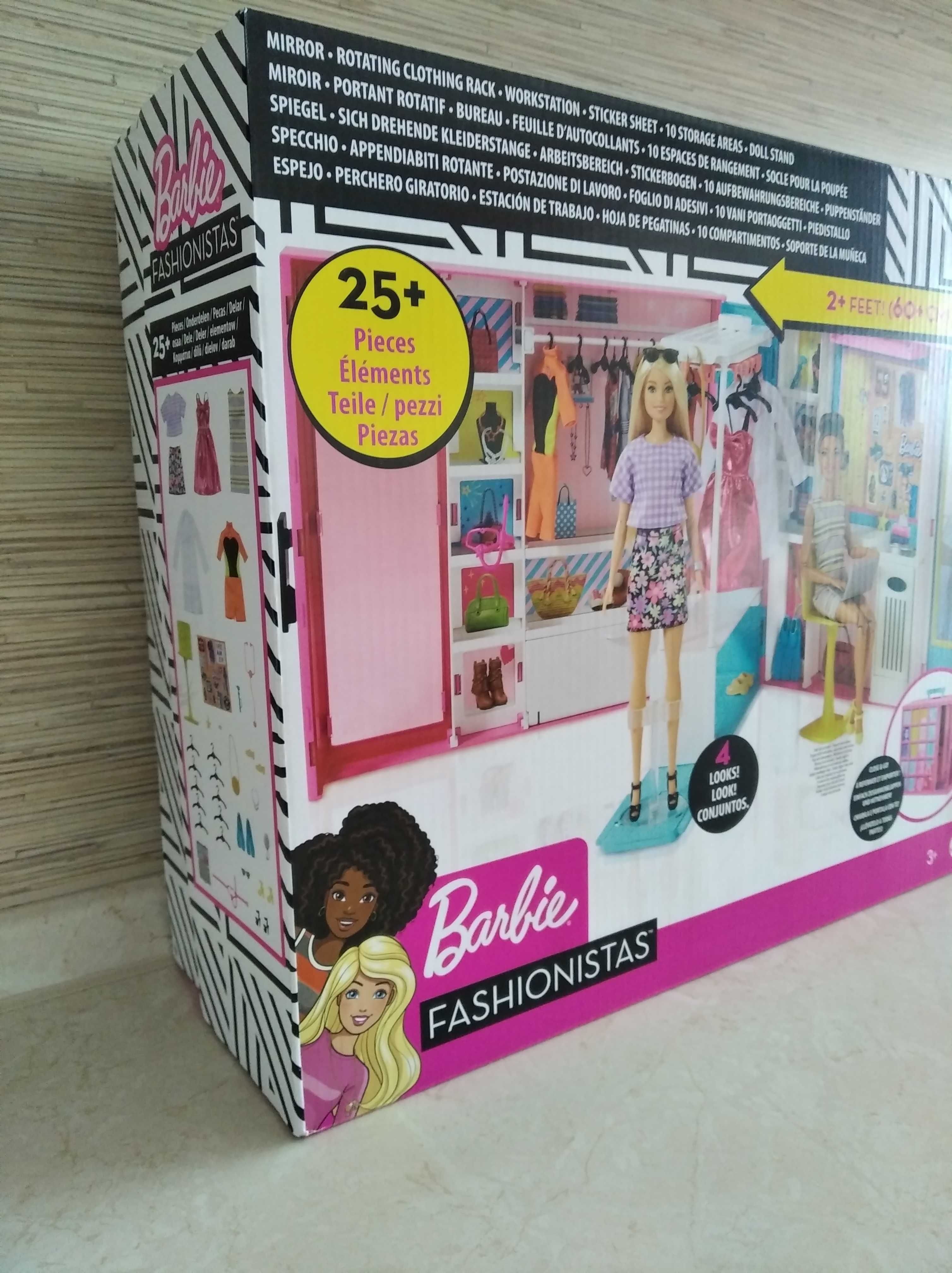 OKAZJA Wymarzona szafa Barbie + lalka + 25 akcesoria Wysyłam