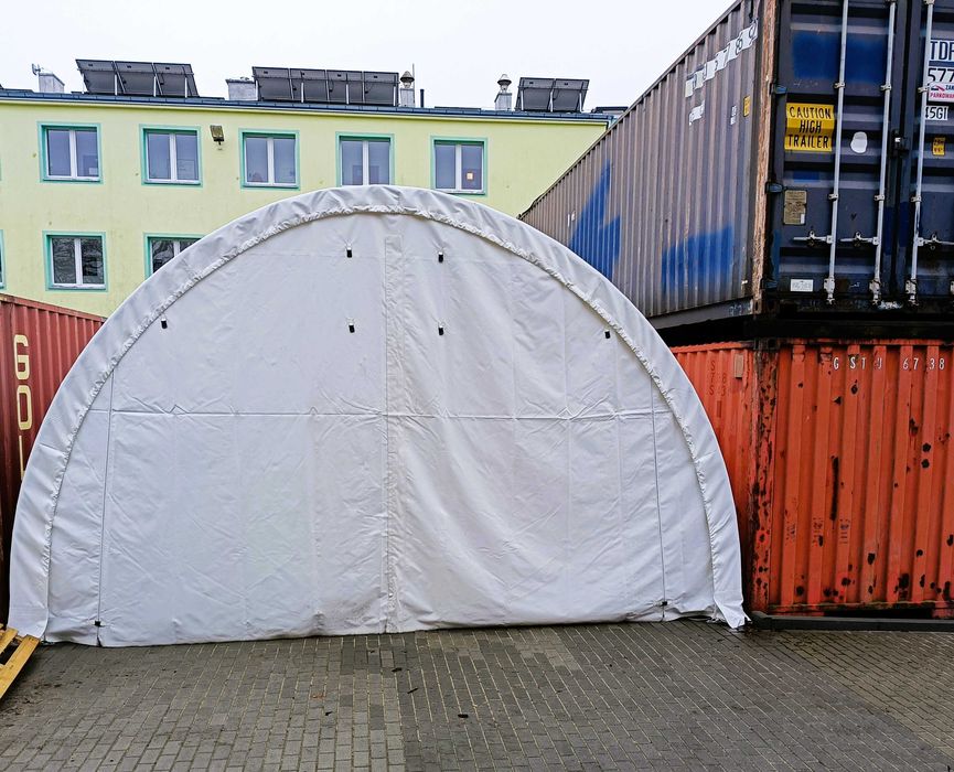 Hala Namiotowa Łukowa 6,1x9,15m. Całoroczna! namiot magazynowy, garaż