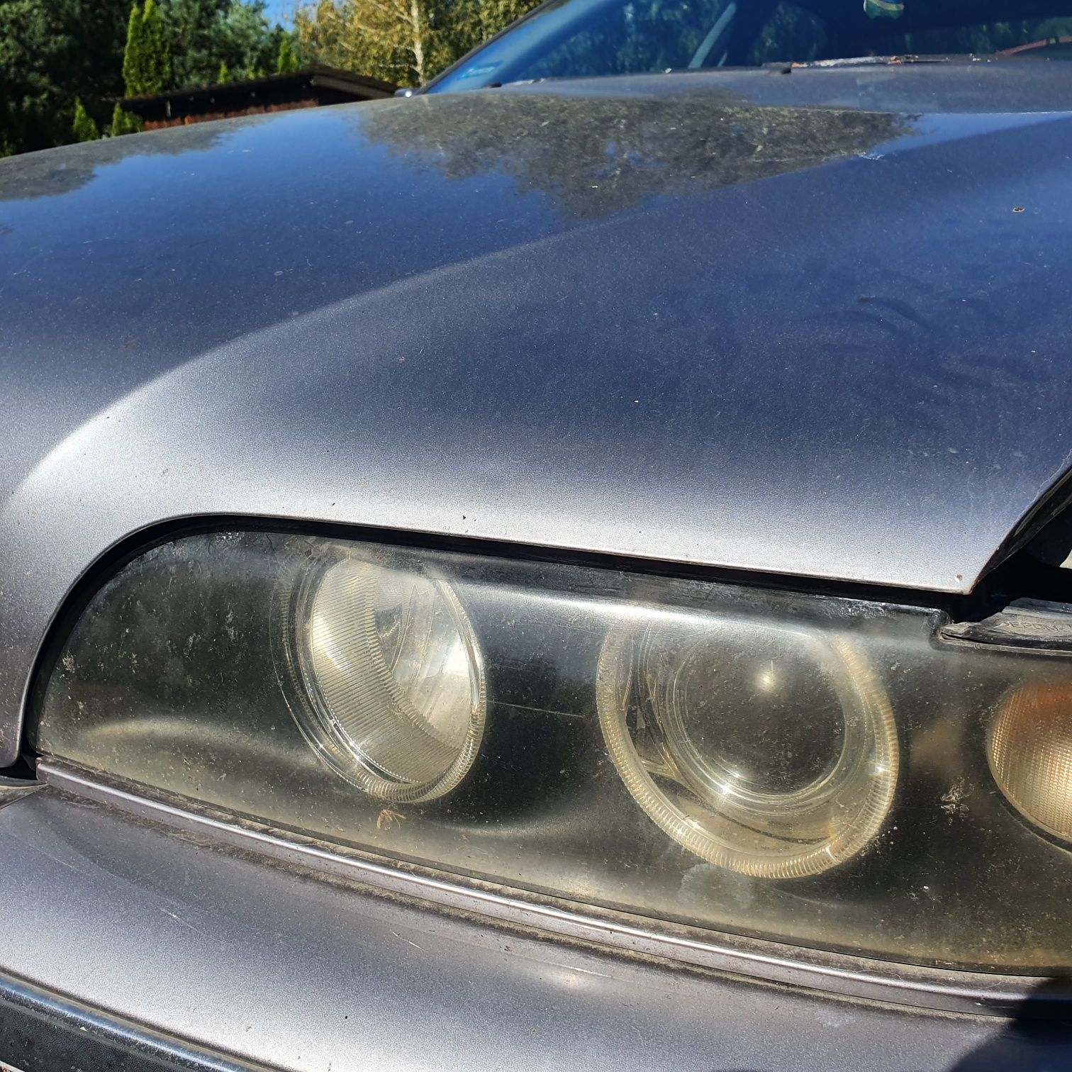 Maska, zderzak, lampy,  lampa, reflektor BMW 5 e39