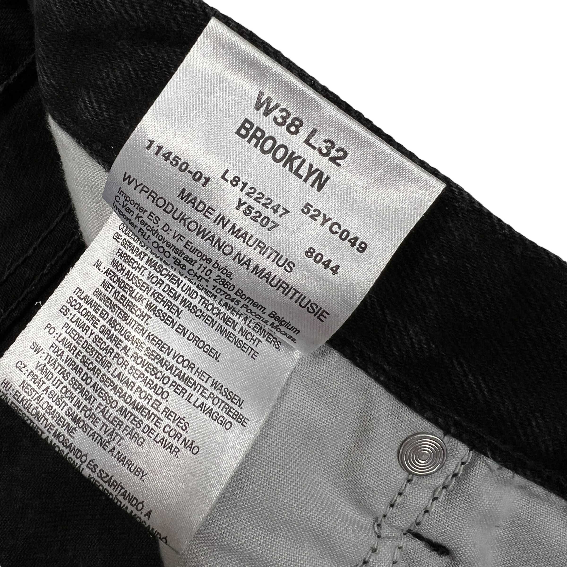 Lee Brooklyn jeansy męskie czarne W38 L32 spodnie jeansowe 38/32