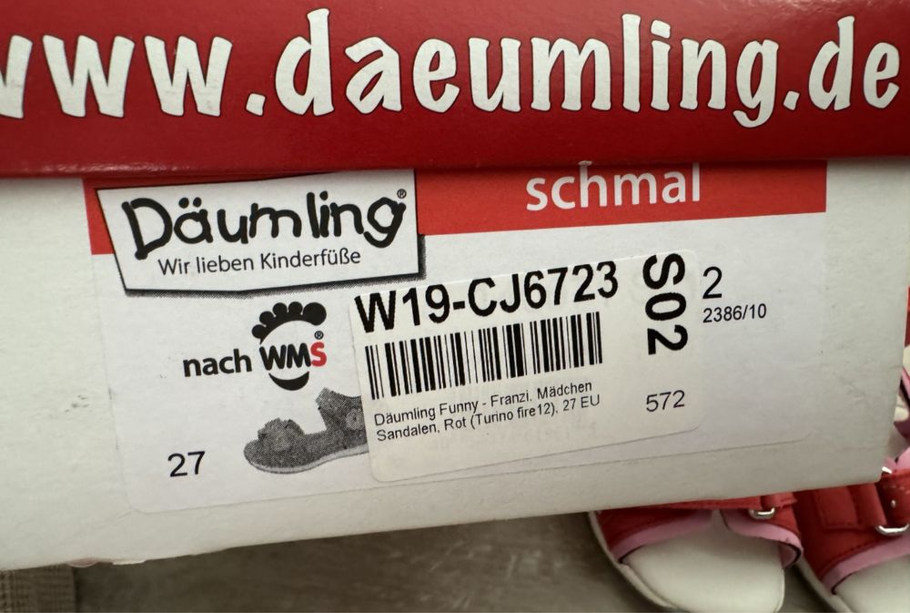 Daumling sandalki skorzane 27 sandaly dzieciece dziewczynka