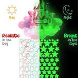 Naklejki ścienne świecące w ciemności glow in the dark duże 4 szt