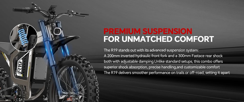 Coswheel R19 6000w 72v 40ah NFC rower elektryczny Surron Talaria