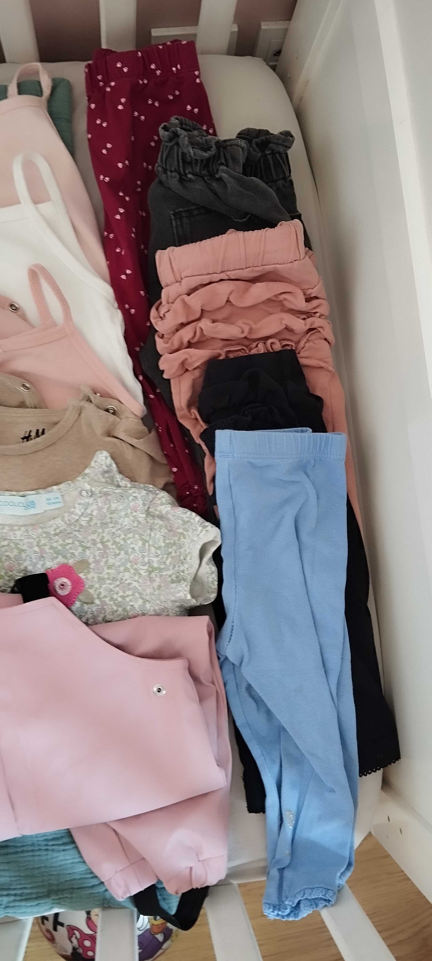 Duża paka ubrań dla dziewczynki 74/80 zara#newbie#hm
