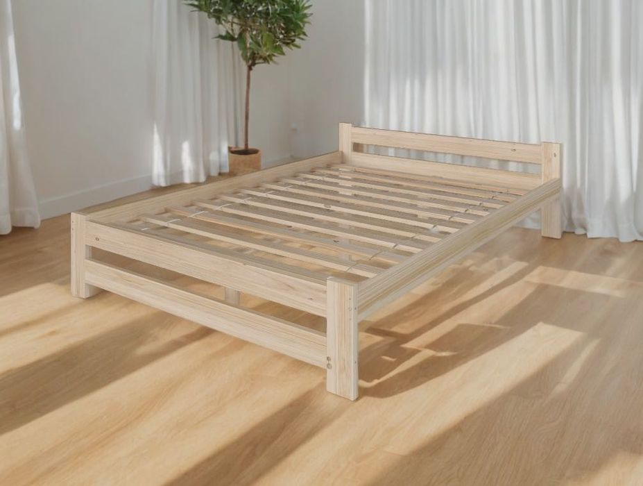 Łóżko Drewniane Małżeńskie Sosnowe Tapczan Hotelowe Pracownicze WYSYŁK