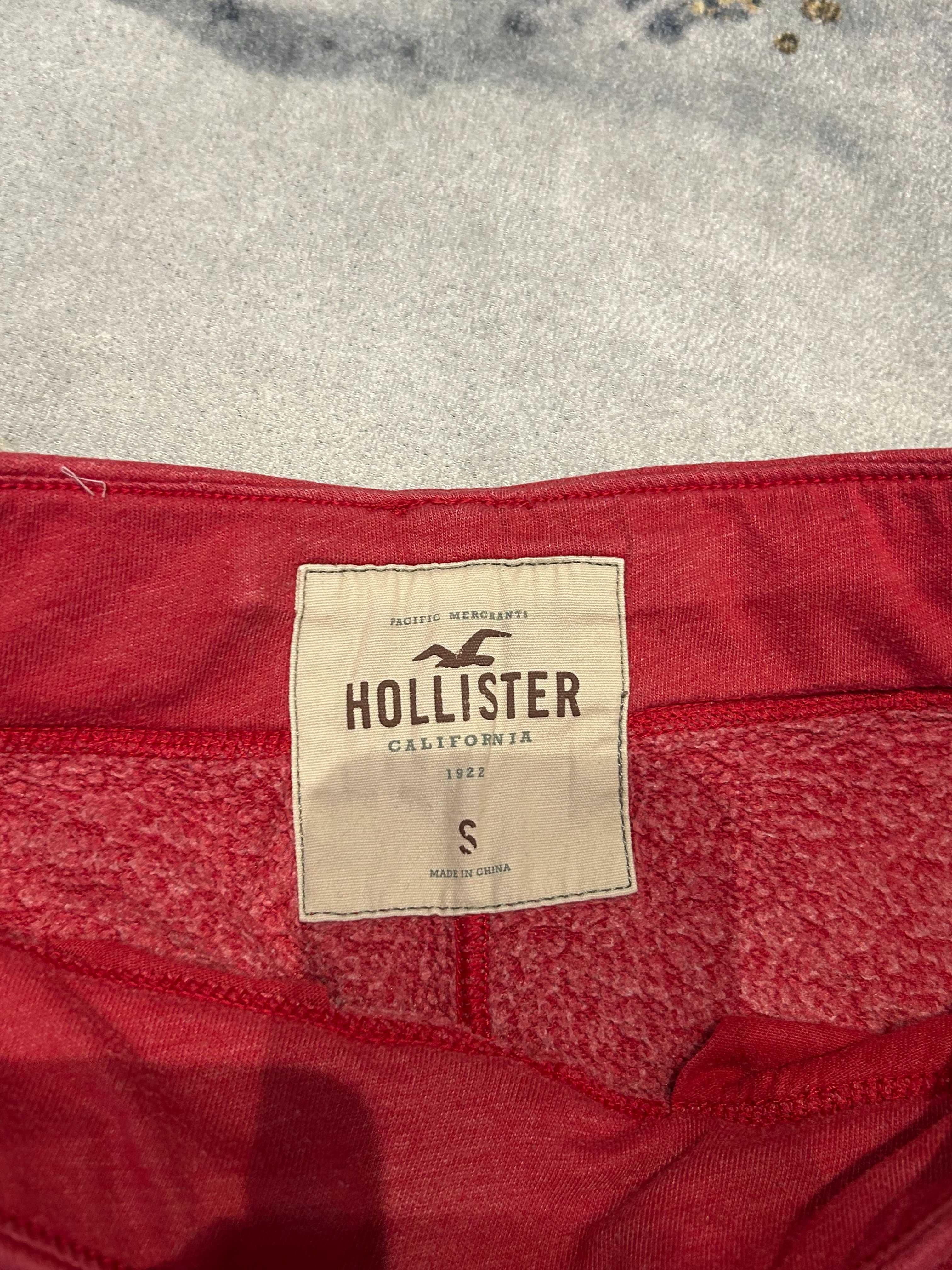 Hollister _ Czerwone spodnie dresowe dresy S