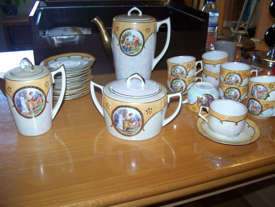 serviço de chá vista alegre