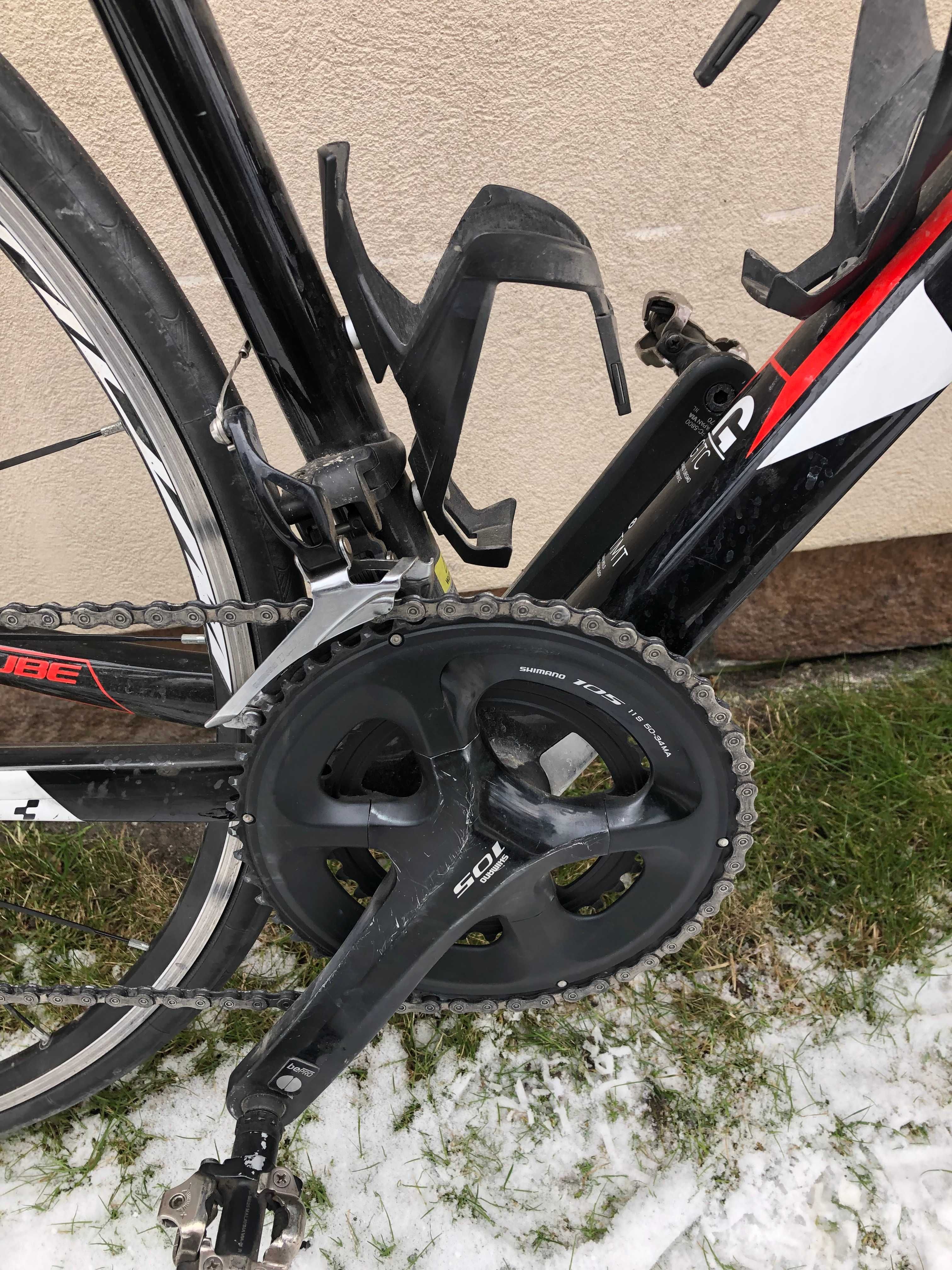 Szosa Carbon Cube  Attain Ultegra/105 size 53. Nowa cena!