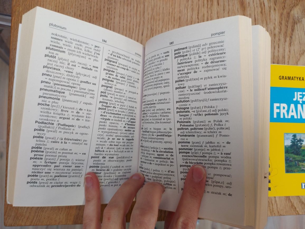 Słownik polsko-francuski, zestaw do nauki francuskiego