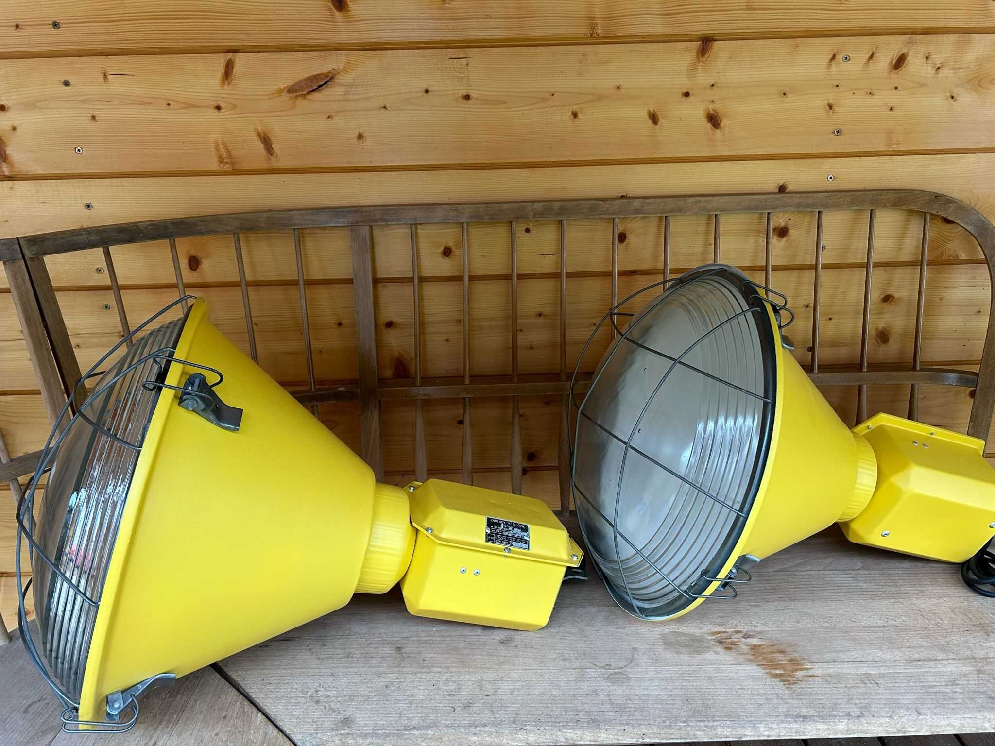 Lampa loft, przemysłowa , industrialna , żółta - 2 sztuki