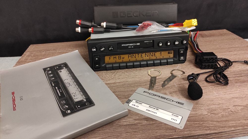 radio PORSCHE 911, 996, 964, 944, 928 986, 993 BECKER CR-11 karta + Et