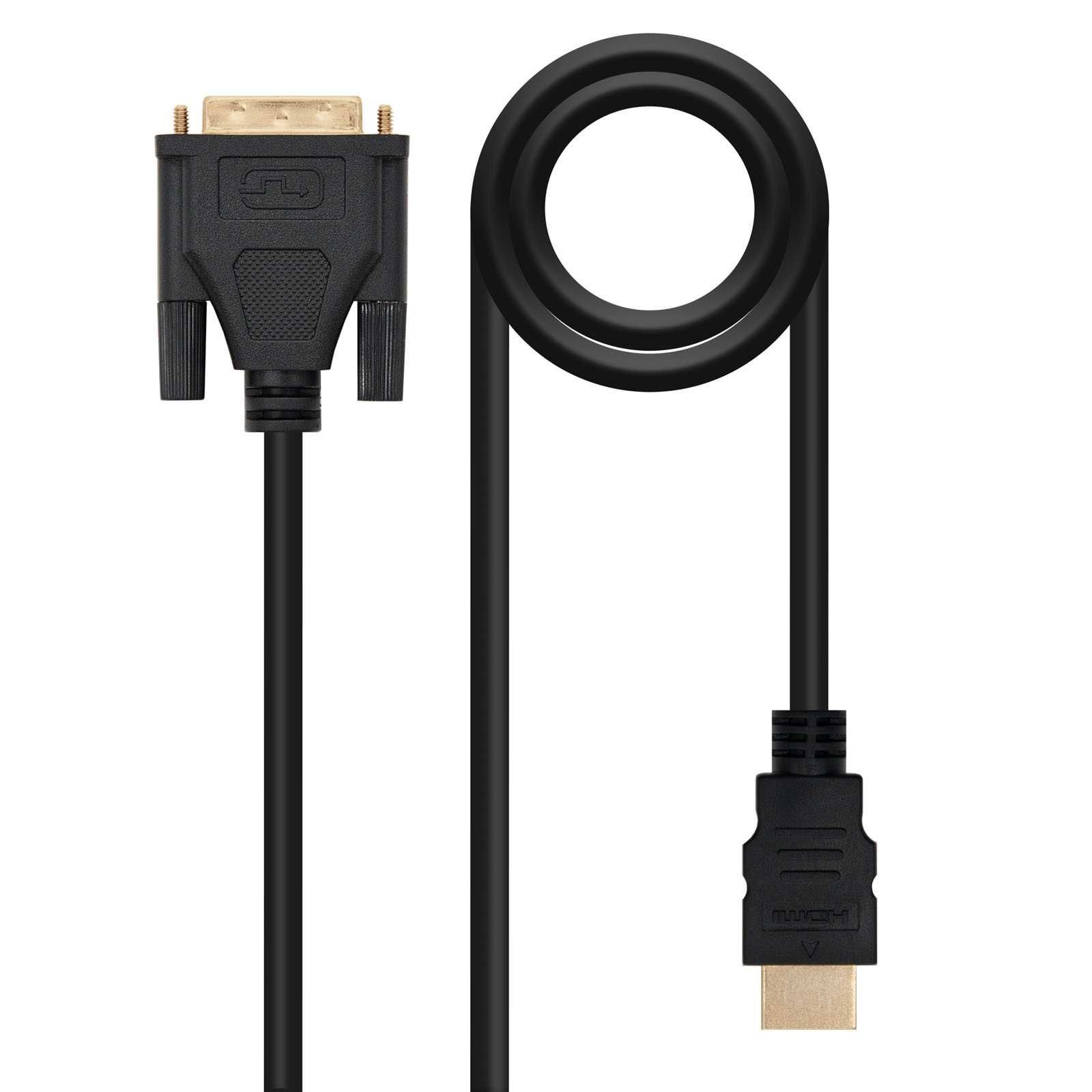 Cabo de Vídeo Adaptador - Nano - 1.8m DVI HDMI (novo)