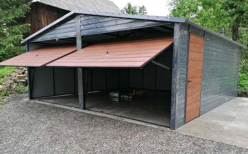 Dwustanowiskowy Garaż Blaszany Konstrukcja OCYNK