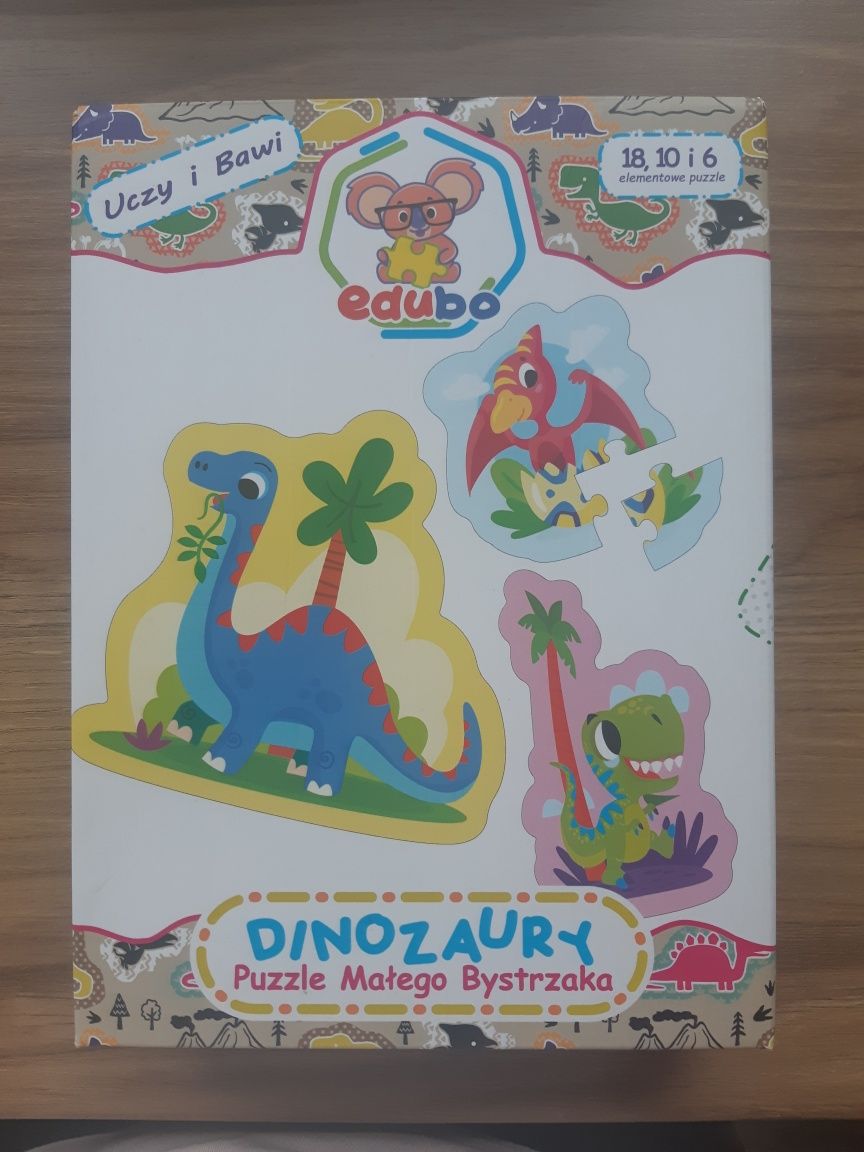 Puzzle dinozaury 3w1