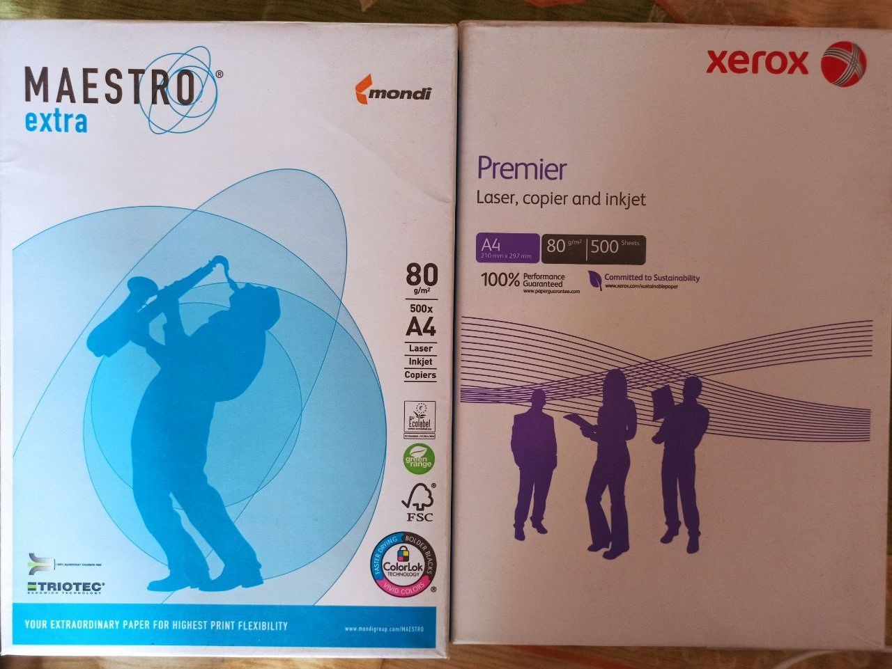 Бумага белая для принтеров Maestro extra, Xerox, формат А4, пл 80 г/м2