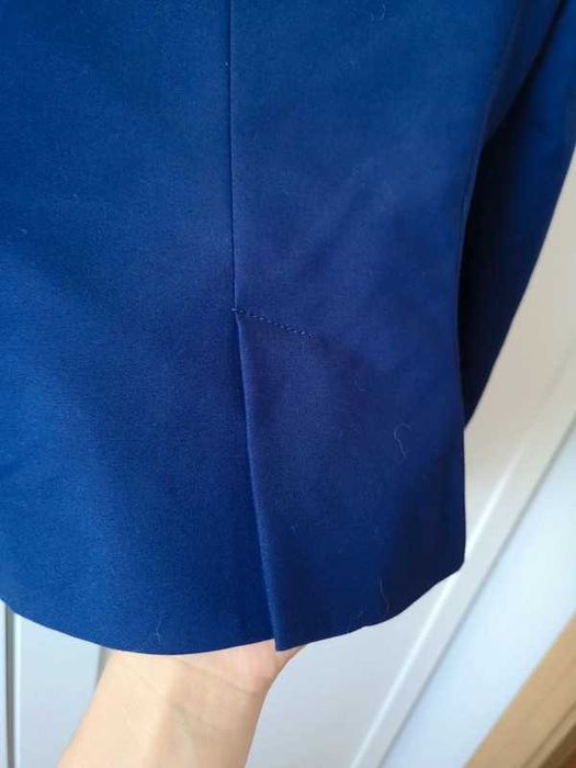 Zara granatowa marynarka 34/XS