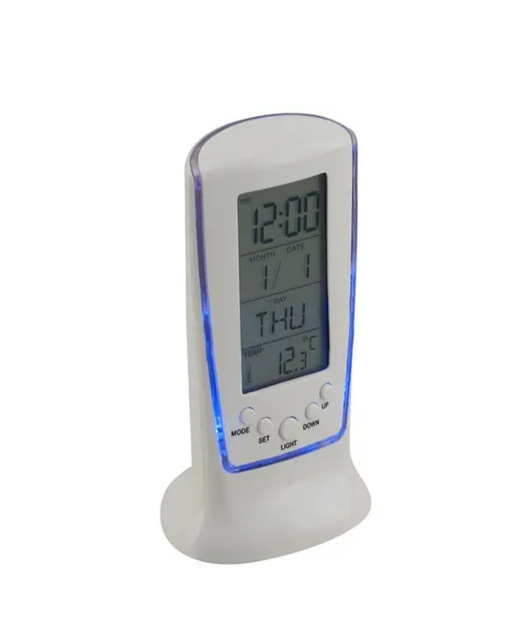 Новые электронные часы с будильником, календарем, подсветкой и термоме