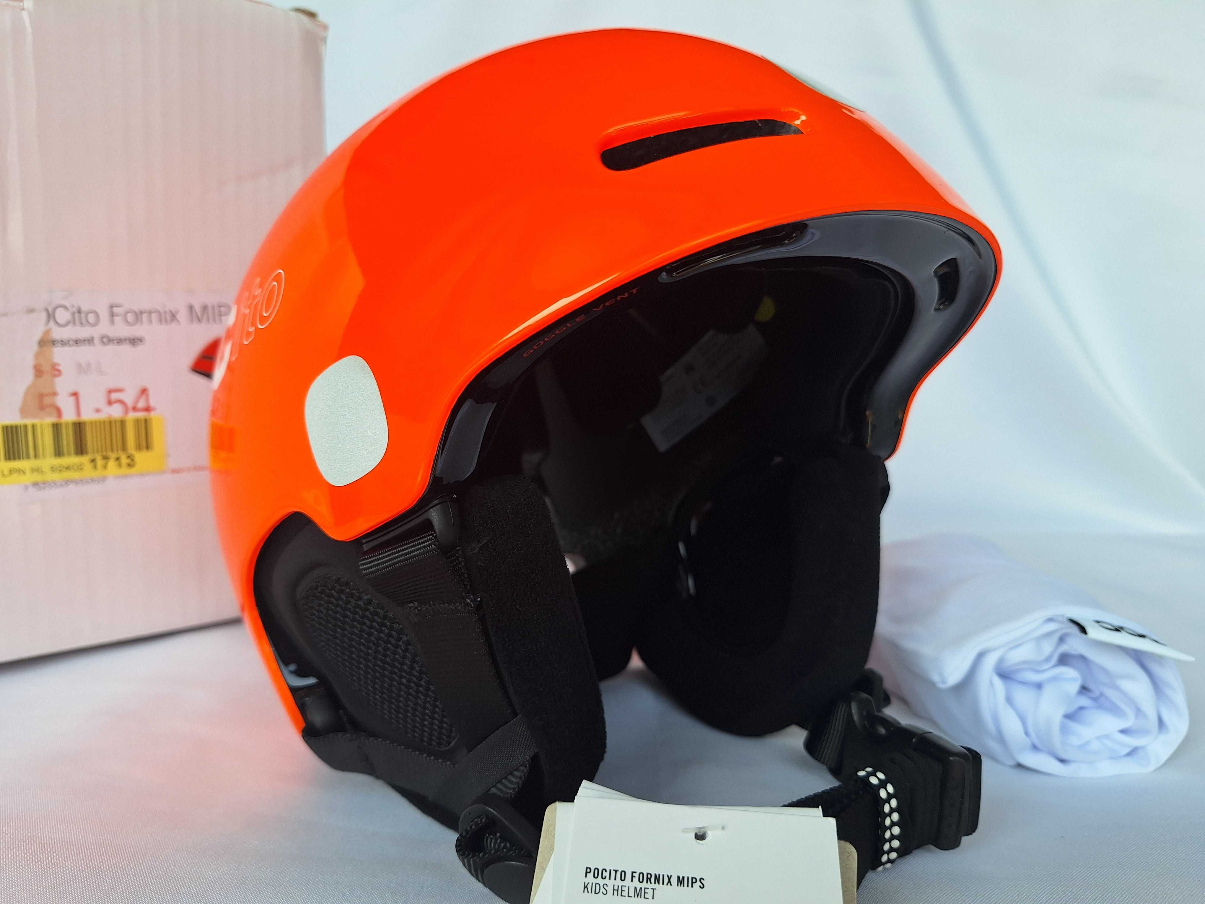 Kask dziecięcy POC POCito Fornix Mips Fluorescent Orange XS/S 51/54cm