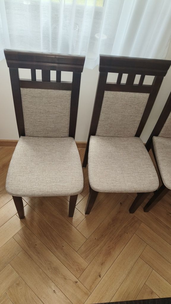 Stół 1x1,6m+2*45cm i 6 krzeseł- prawie jak nowe!
