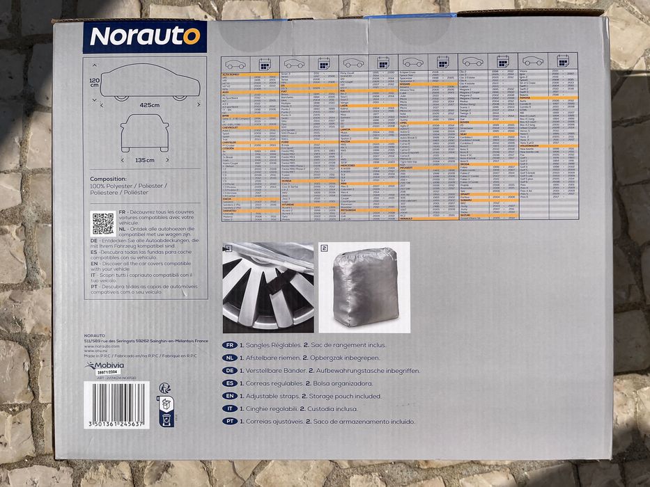 Capa NORAUTO (Uso Exterior) M, estado NOVO