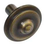 Antyczna gałka cynkowa Colton 38 mm - 2 szt