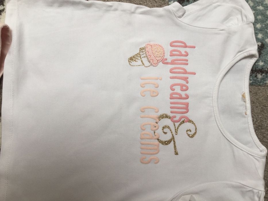 Komplet 2xbluzeczka i 2x spodenki rozm 92