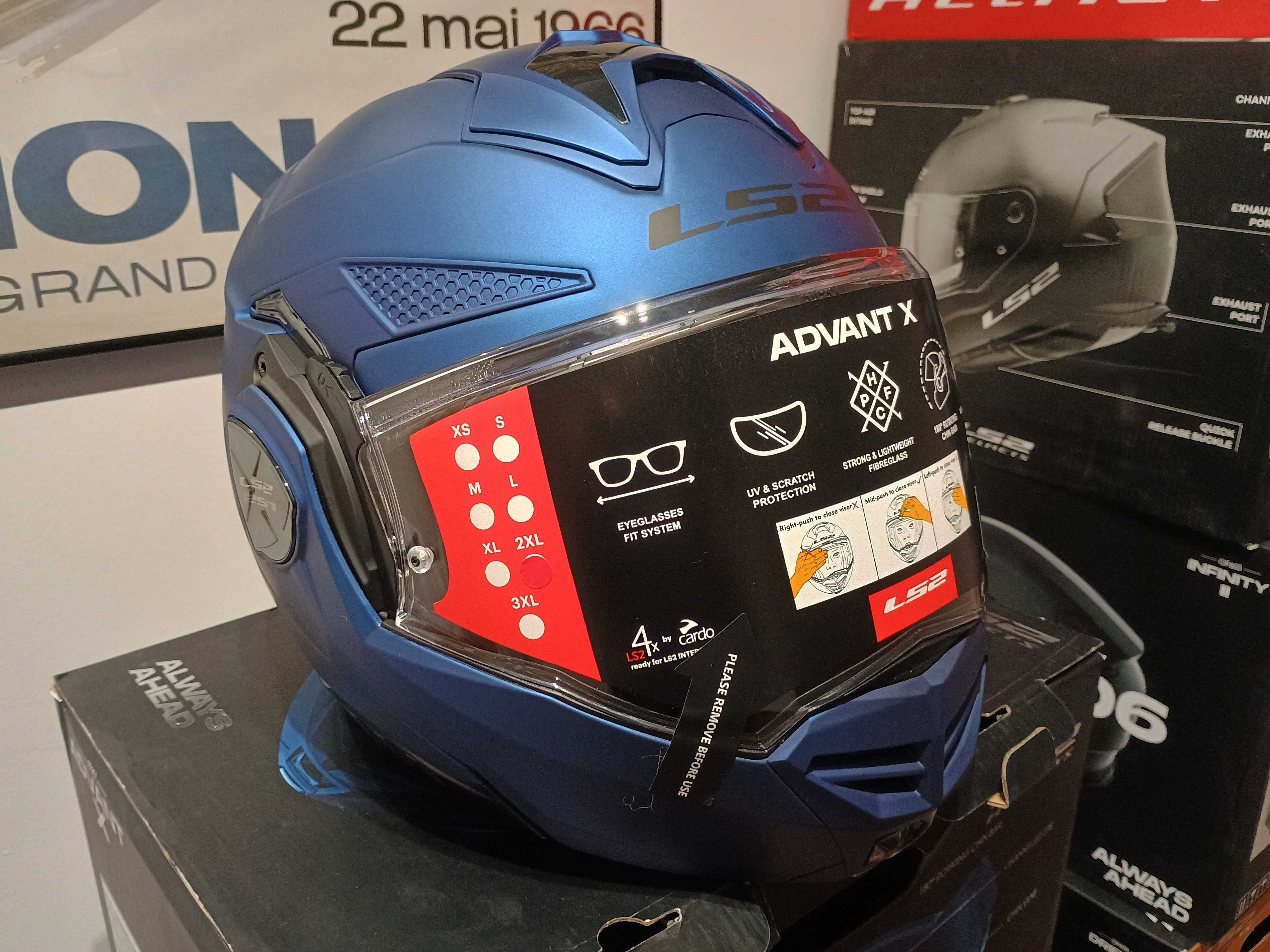 Kask LS2 FF901 ADVANT X SOLID Matt NAVY BLUE r. XXL Nowość gratisy