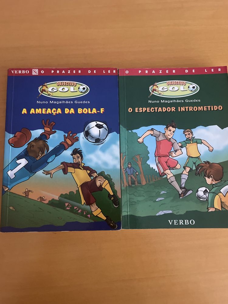 8 livros da Coleção  Objetivo Golo da Verbo