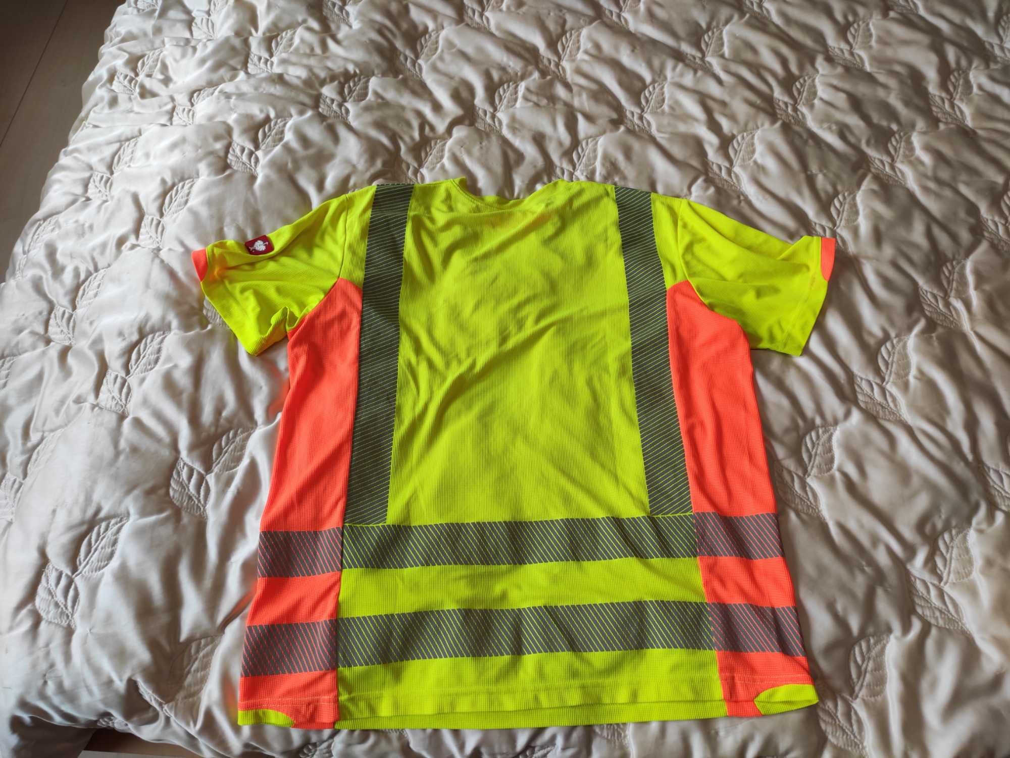 Męska robocza koszulka odblaskowa Engelbert Strauss r. XL jak nowa