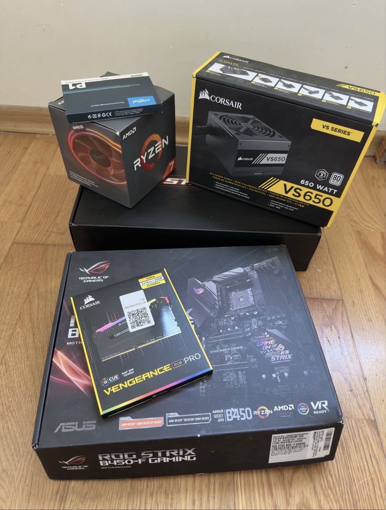 pc torre gaming + monitor + teclado e rato + tapete